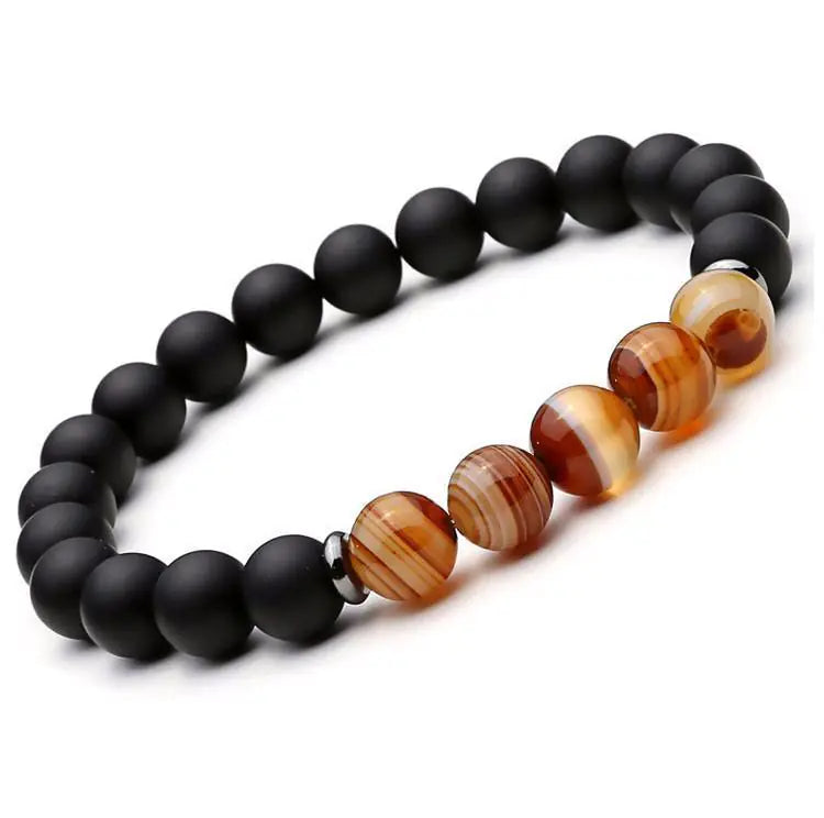 Hematite & Agate Bracelet
