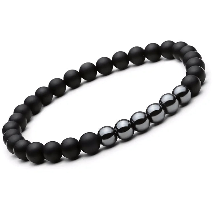 Hematite & Agate Bracelet